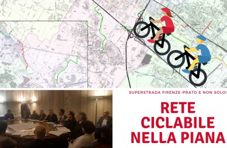 Rete ciclabile nella piana